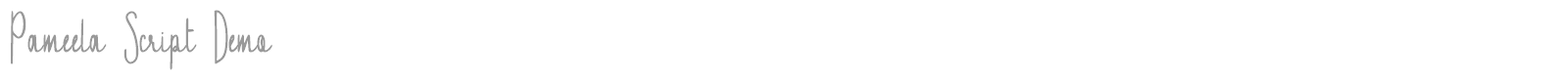 Pameela Script font preview